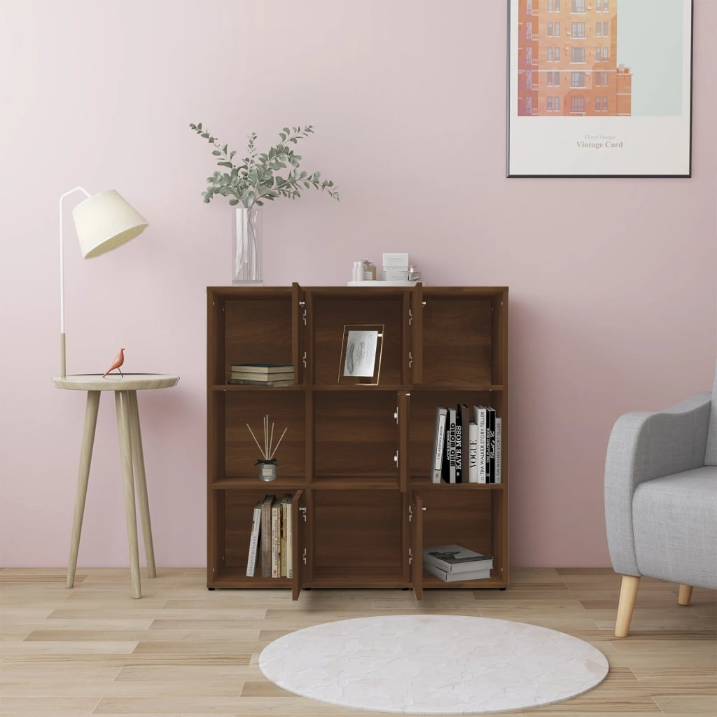 Bücherregal Raumteiler Wandregal Büroregal Standregal Holzwerkstoff Vidaxl