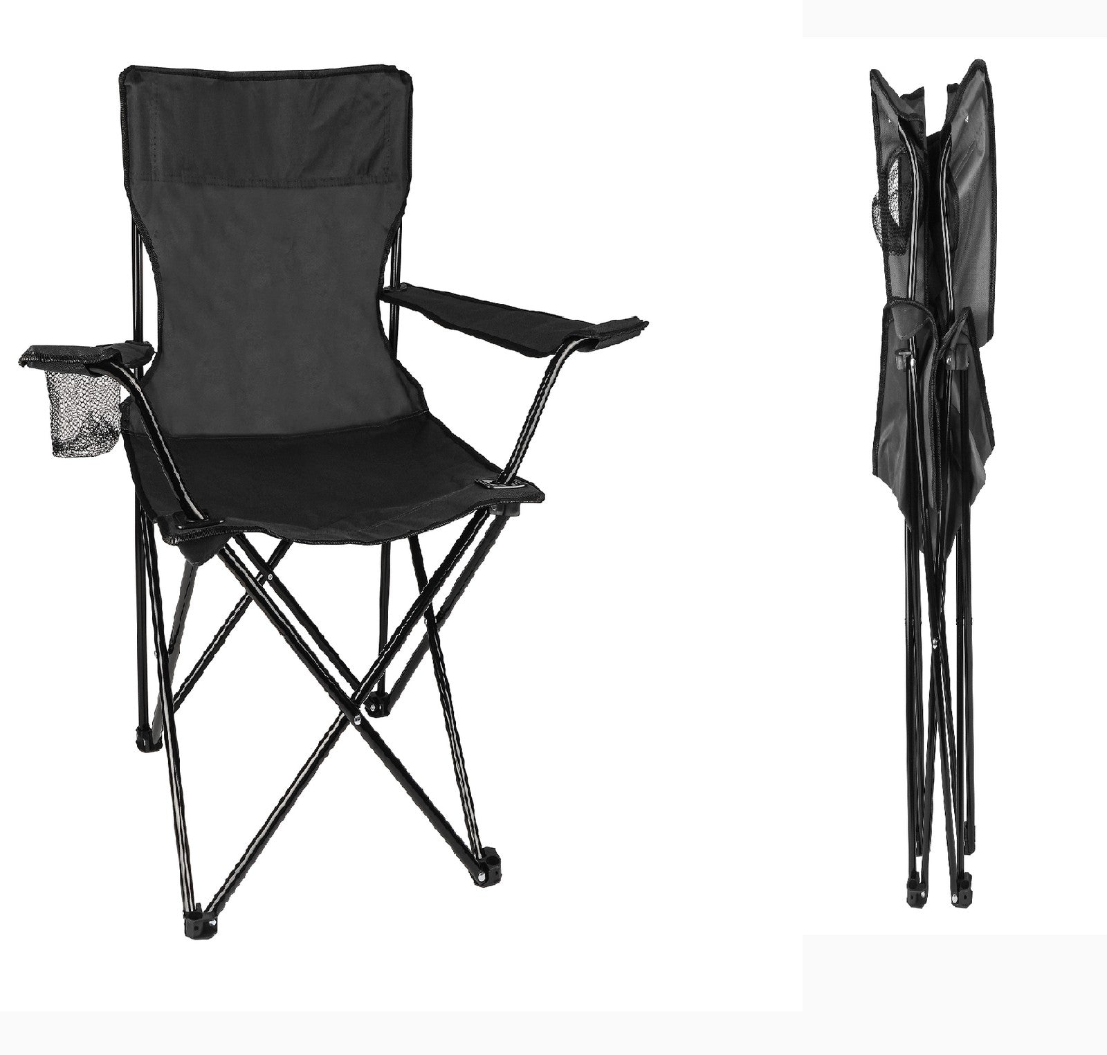 Campingstuhl Klappstuhl Faltstuhl Angelstuhl Gartenstuhl Getränkehalter Tasche