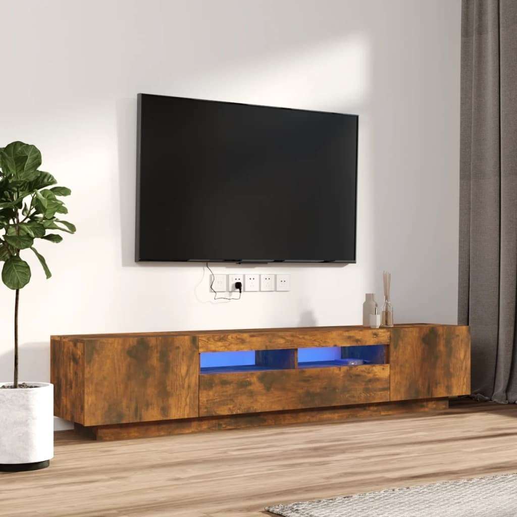 TV Schrank Mit Led-Leuchten Fernsehschrank Lowboard Mehrere Auswahl Vidaxl