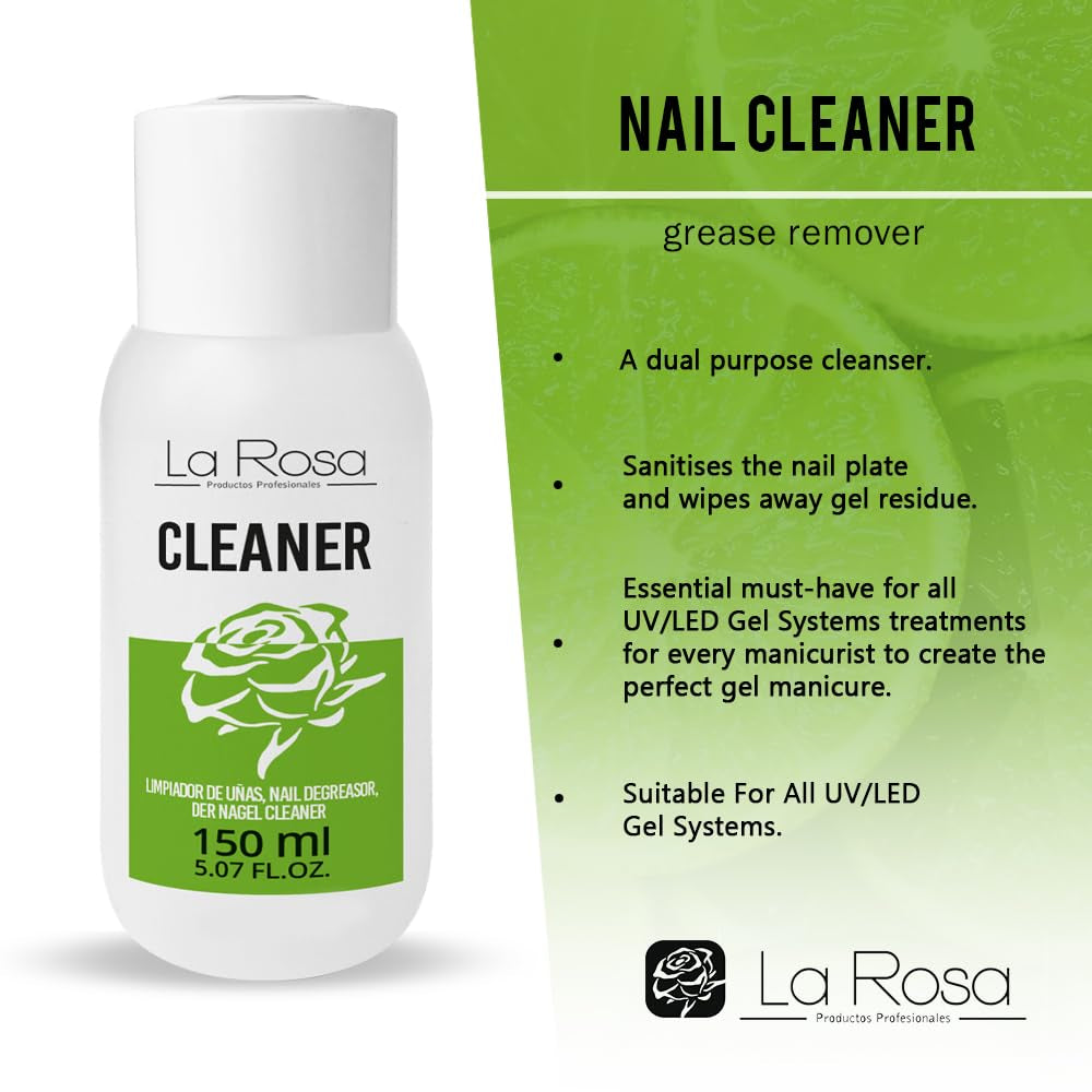 Larosa Nail CLEANER 150Ml Nagel Cleaner Nagel Entfetter Für Nagellack, Gelnägel - Nail CLEANSER