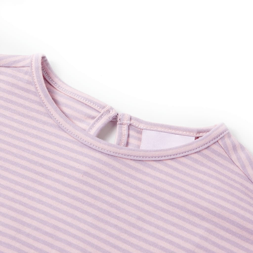 Kinder-T-Shirt Mit Rüschenärmeln Sommer Kurzarmshirt Kindershirt Shirt Lila Vida