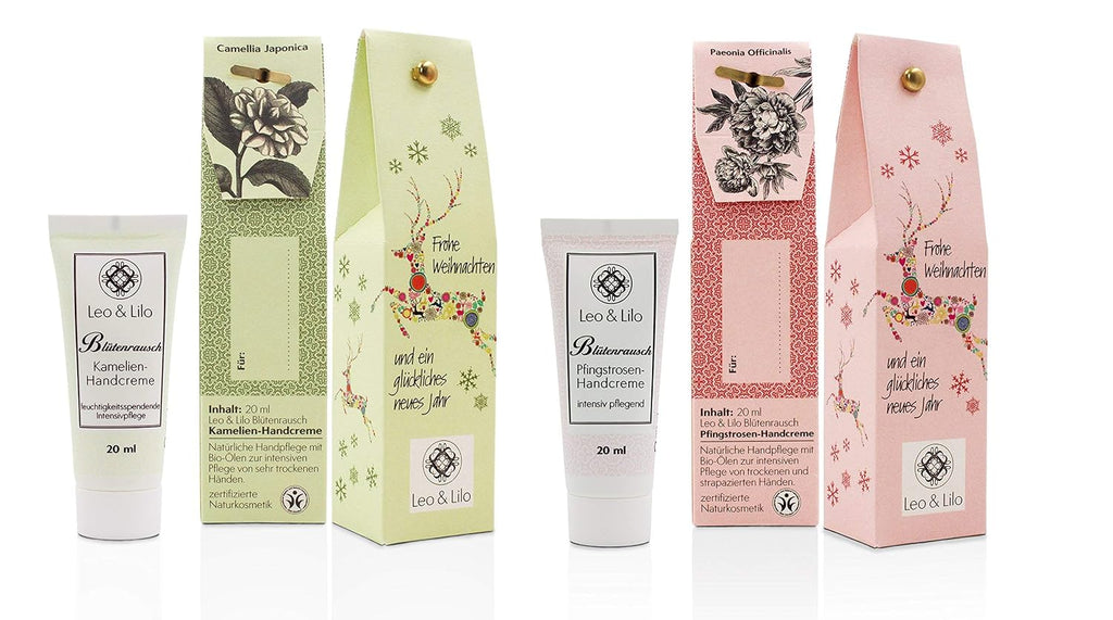 Handcreme Geschenkset Kleiner Weihnachtsgruß - 6 Einzeln Verpackte Naturkosmetik Zertifizierte Handcremes - Intensive Pflege Für Trockene Hände - 6 X 20 Ml
