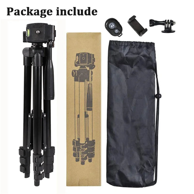 NA-3120 Phone Tripod Stand 40Inch Universal Photography for Gopro Iphone Samsung Xiaomi Huawei Phone Aluminum Travel Tripode Par