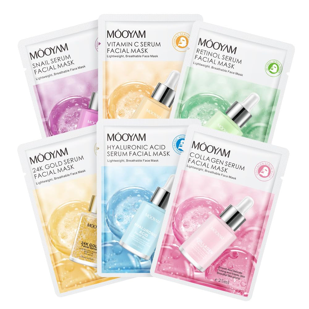 24K Hyaluronic Acid Mask Hyaluronic Acid Mask Korean Skin Care Products Collagen Maske Tuchmasken Gesicht Tuchmaske (Synthetisch)