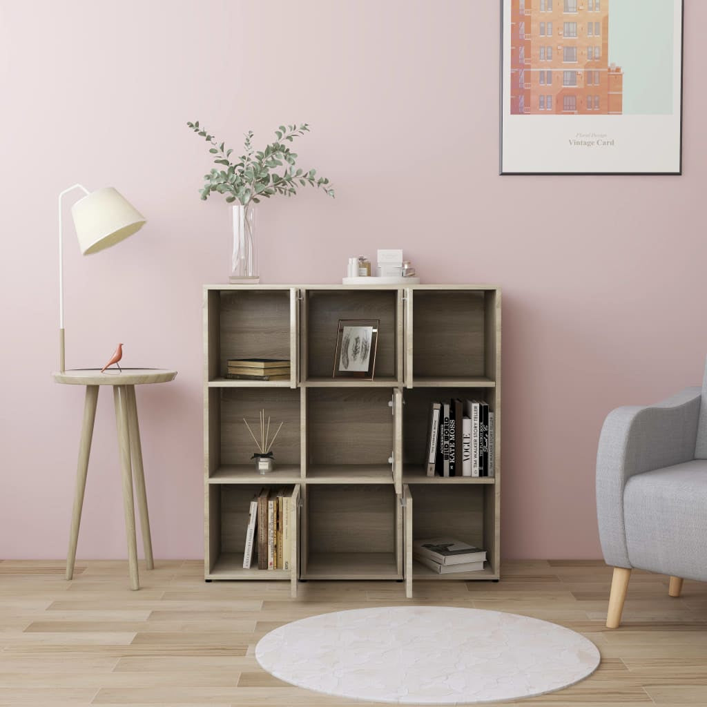 Bücherregal Raumteiler Wandregal Büroregal Standregal Holzwerkstoff Vidaxl