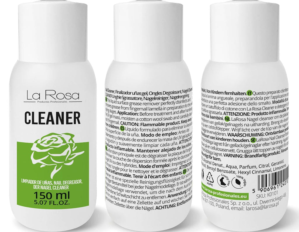 Larosa Nail CLEANER 150Ml Nagel Cleaner Nagel Entfetter Für Nagellack, Gelnägel - Nail CLEANSER