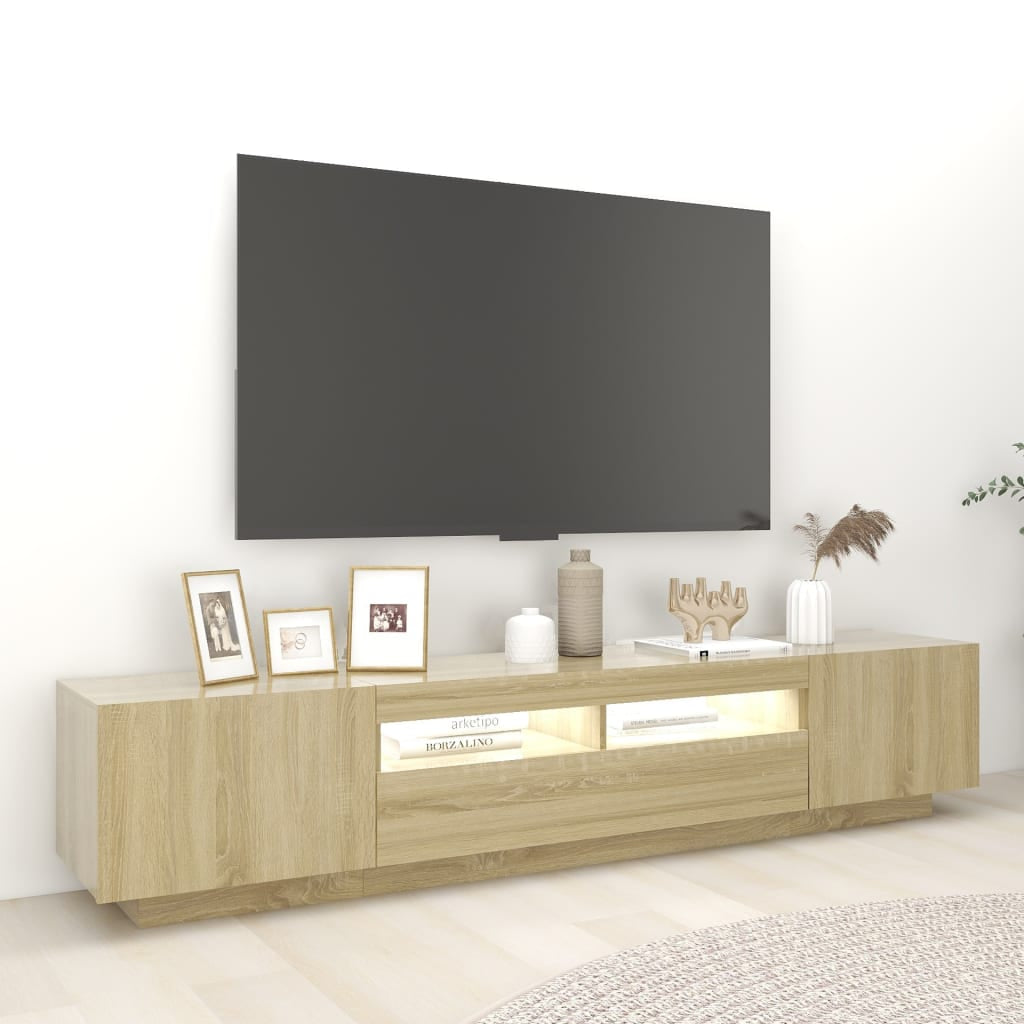 TV Schrank Mit Led-Leuchten Fernsehschrank Lowboard Mehrere Auswahl Vidaxl