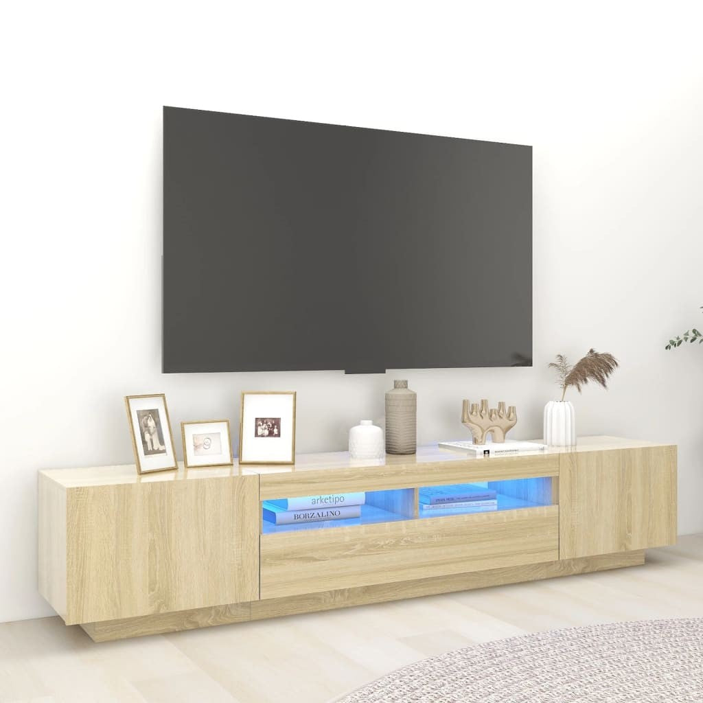 TV Schrank Mit Led-Leuchten Fernsehschrank Lowboard Mehrere Auswahl Vidaxl