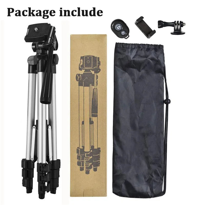 NA-3120 Phone Tripod Stand 40Inch Universal Photography for Gopro Iphone Samsung Xiaomi Huawei Phone Aluminum Travel Tripode Par