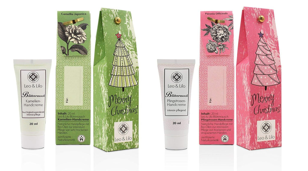 Handcreme Geschenkset Kleiner Weihnachtsgruß - 6 Einzeln Verpackte Naturkosmetik Zertifizierte Handcremes - Intensive Pflege Für Trockene Hände - 6 X 20 Ml
