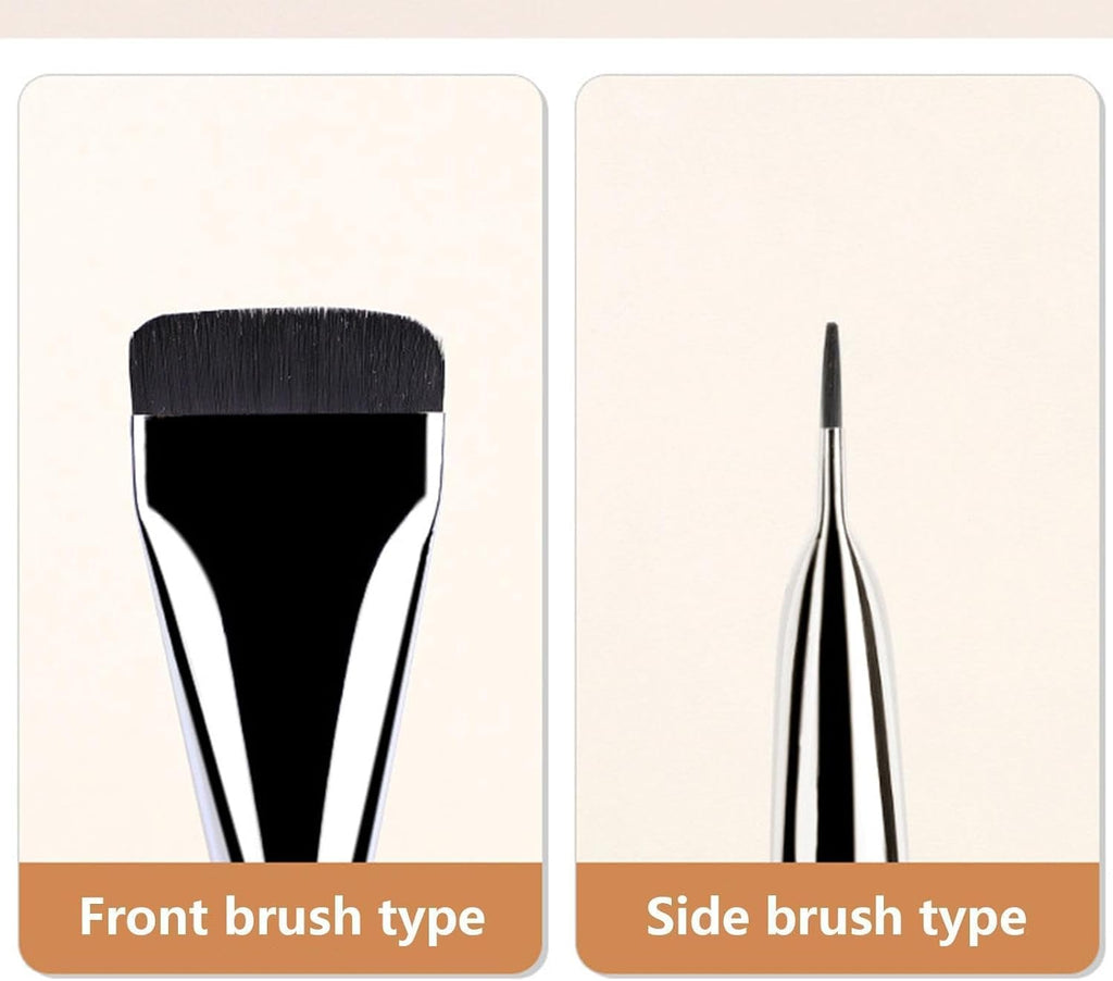Flacher Foundation Makeup Pinsel | Flacher Rouge Concealer Pinsel | Ultra Dünner Make up Pinsel, Flüssiger Puderpinsel,Foundation Pinsel?Kosmetik Applikator Flüssigkeitspuderpinsel