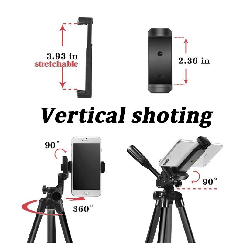 NA-3120 Phone Tripod Stand 40Inch Universal Photography for Gopro Iphone Samsung Xiaomi Huawei Phone Aluminum Travel Tripode Par
