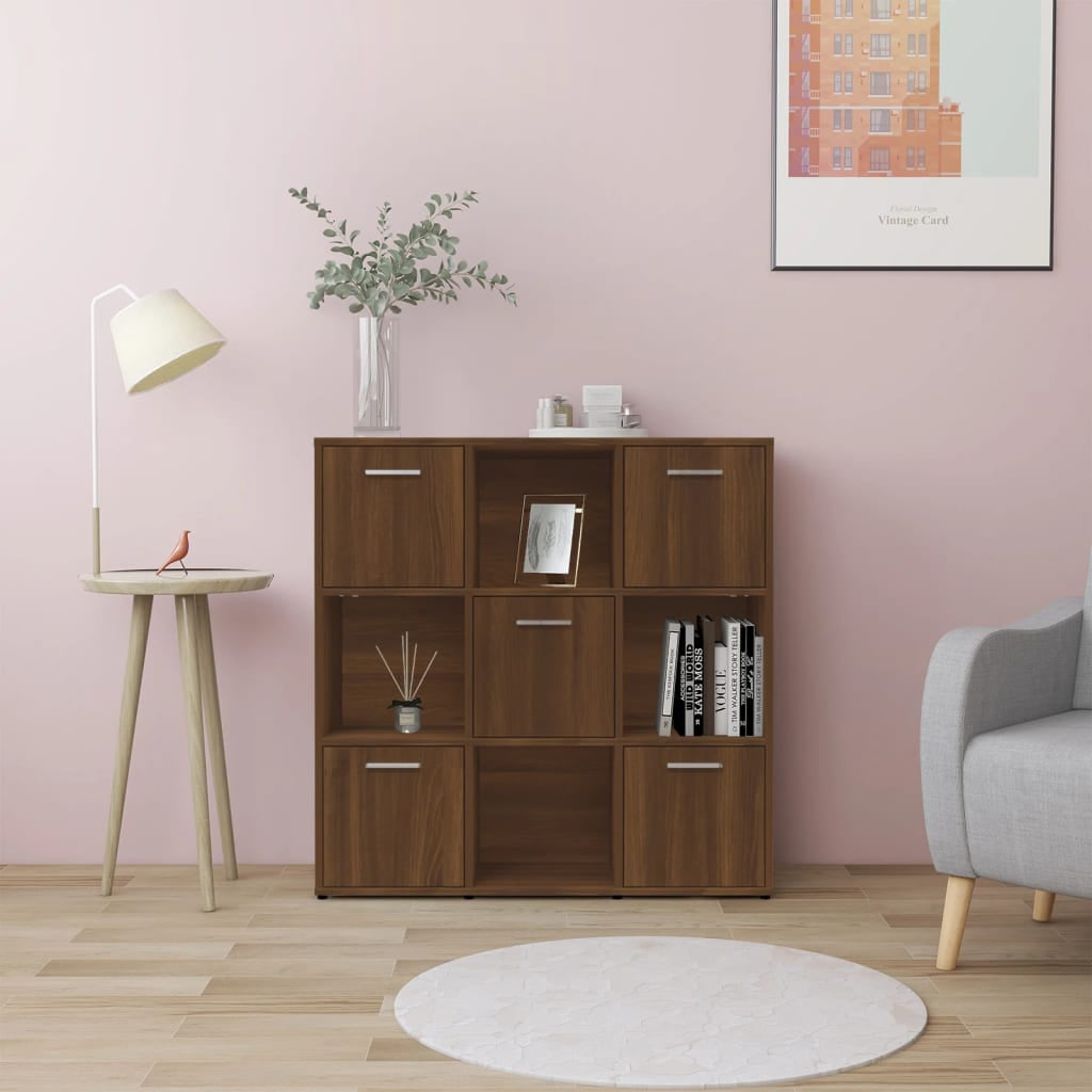 Bücherregal Raumteiler Wandregal Büroregal Standregal Holzwerkstoff Vidaxl