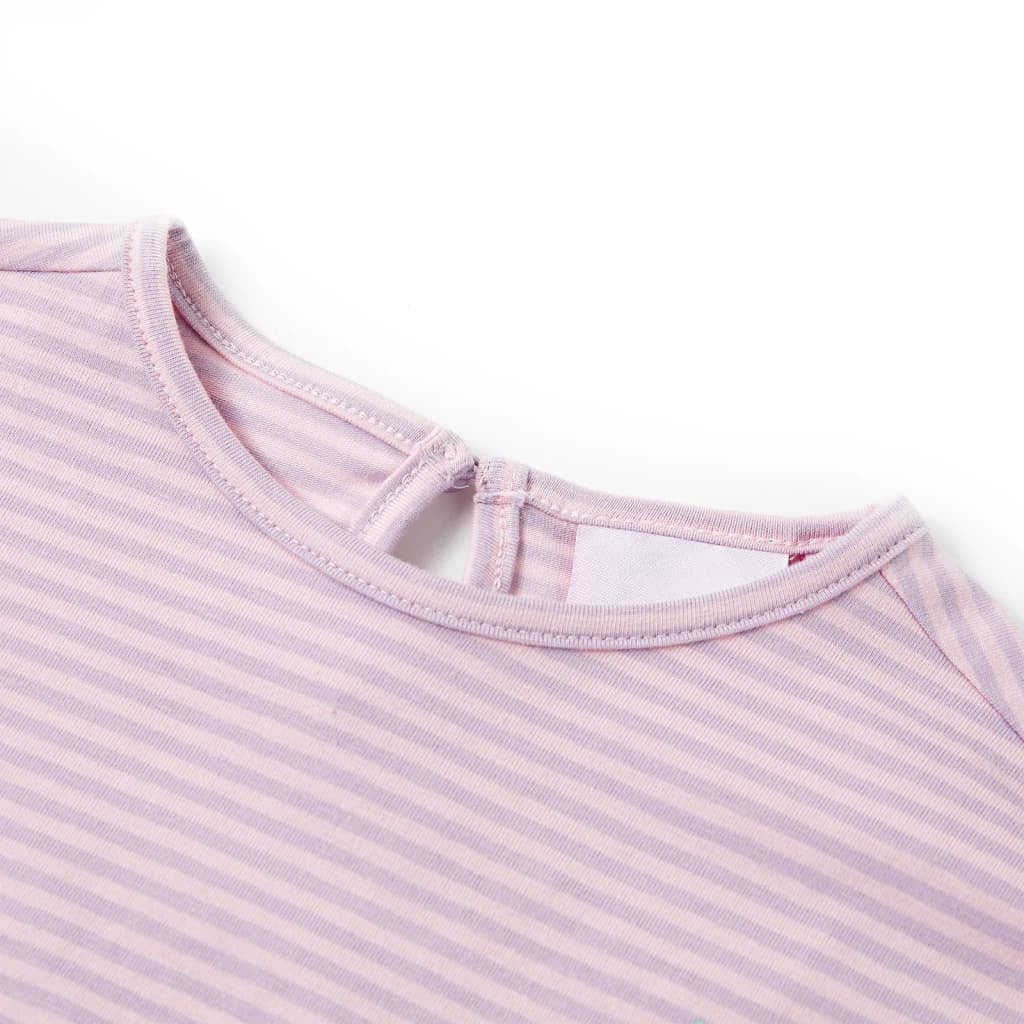 Kinder-T-Shirt Mit Rüschenärmeln Sommer Kurzarmshirt Kindershirt Shirt Lila Vida