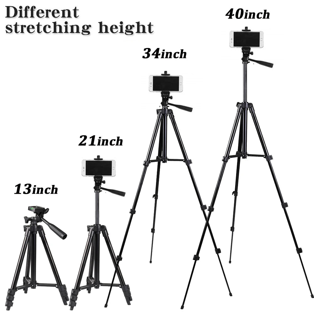NA-3120 Phone Tripod Stand 40Inch Universal Photography for Gopro Iphone Samsung Xiaomi Huawei Phone Aluminum Travel Tripode Par