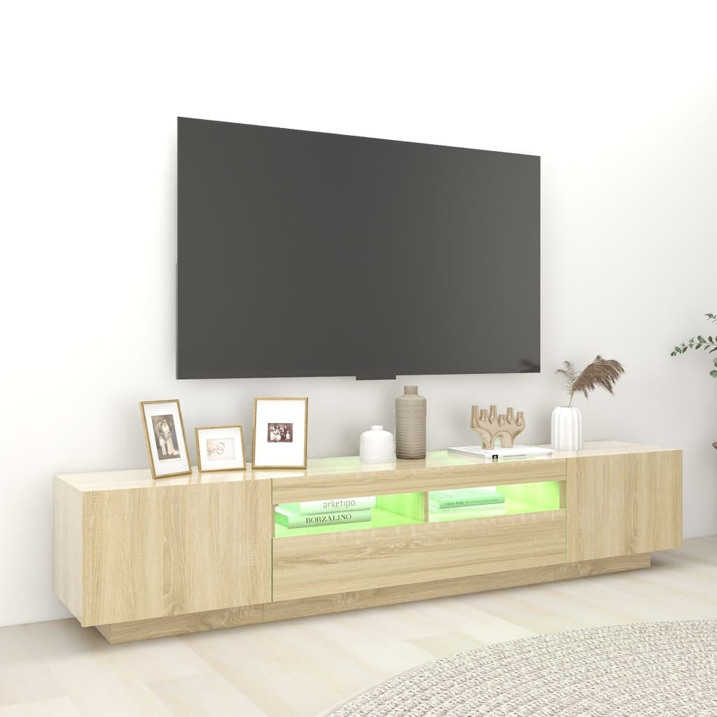 TV Schrank Mit Led-Leuchten Fernsehschrank Lowboard Mehrere Auswahl Vidaxl