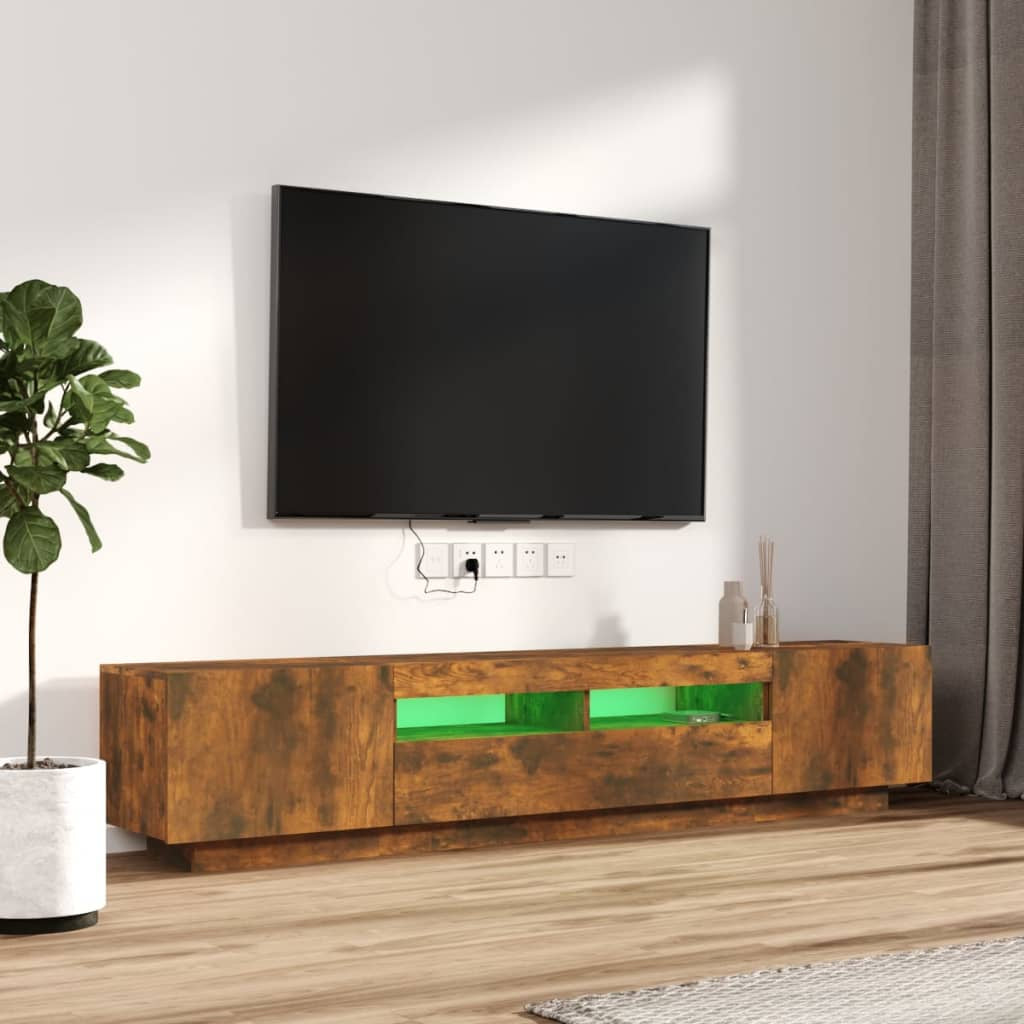 TV Schrank Mit Led-Leuchten Fernsehschrank Lowboard Mehrere Auswahl Vidaxl