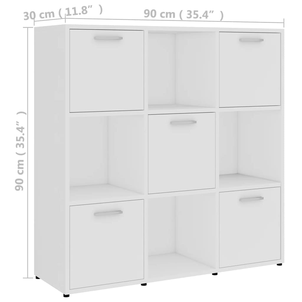 Bücherregal Raumteiler Wandregal Büroregal Standregal Holzwerkstoff Vidaxl