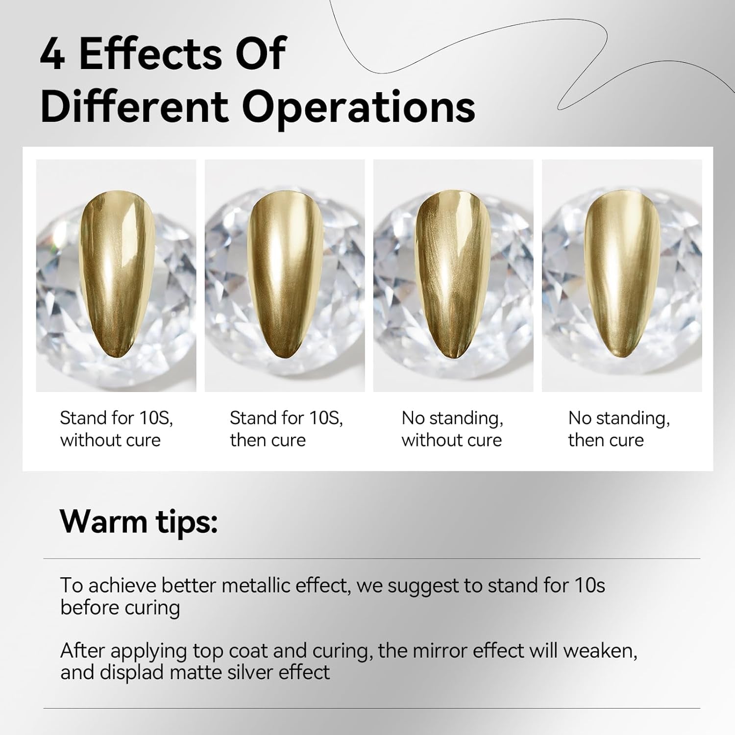 MIZHSE Metallic Painting Gel Set - 2 Farben Sliver Und Gold Painting Gel, 3D Crome Glue Nail UV, Gold Pigment Nagel, Metallic Silber UV Lack, Liner Nail Art 7Ml 2PCS