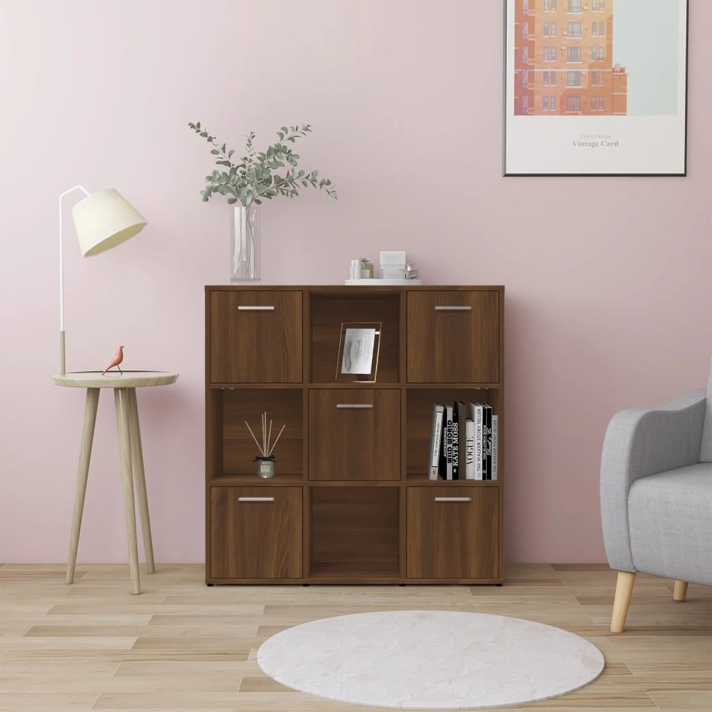 Bücherregal Raumteiler Wandregal Büroregal Standregal Holzwerkstoff Vidaxl