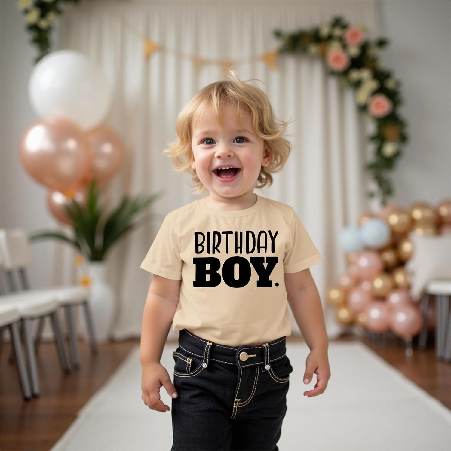 Junge Geburtstag T-Shirt Birthday Boy Drucken Shirt 1-8 Jahre Kinder Tshirt Geburtstags Shirts Für Jungen Sommer Kurzarm Top Bequeme Rundhals Oberteile Geschwister Kleidung