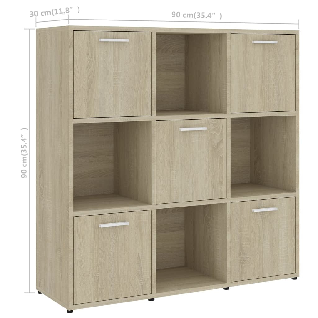 Bücherregal Raumteiler Wandregal Büroregal Standregal Holzwerkstoff Vidaxl