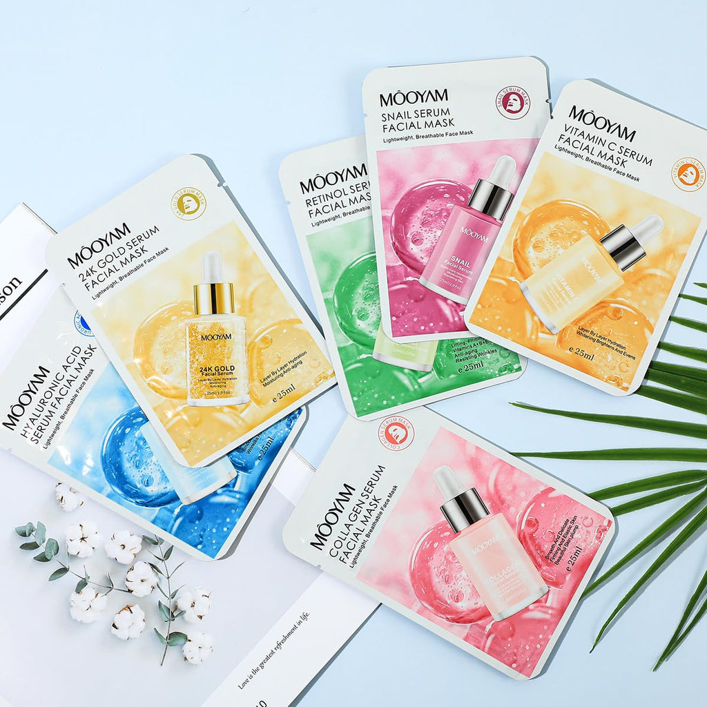 24K Hyaluronic Acid Mask Hyaluronic Acid Mask Korean Skin Care Products Collagen Maske Tuchmasken Gesicht Tuchmaske (Synthetisch)