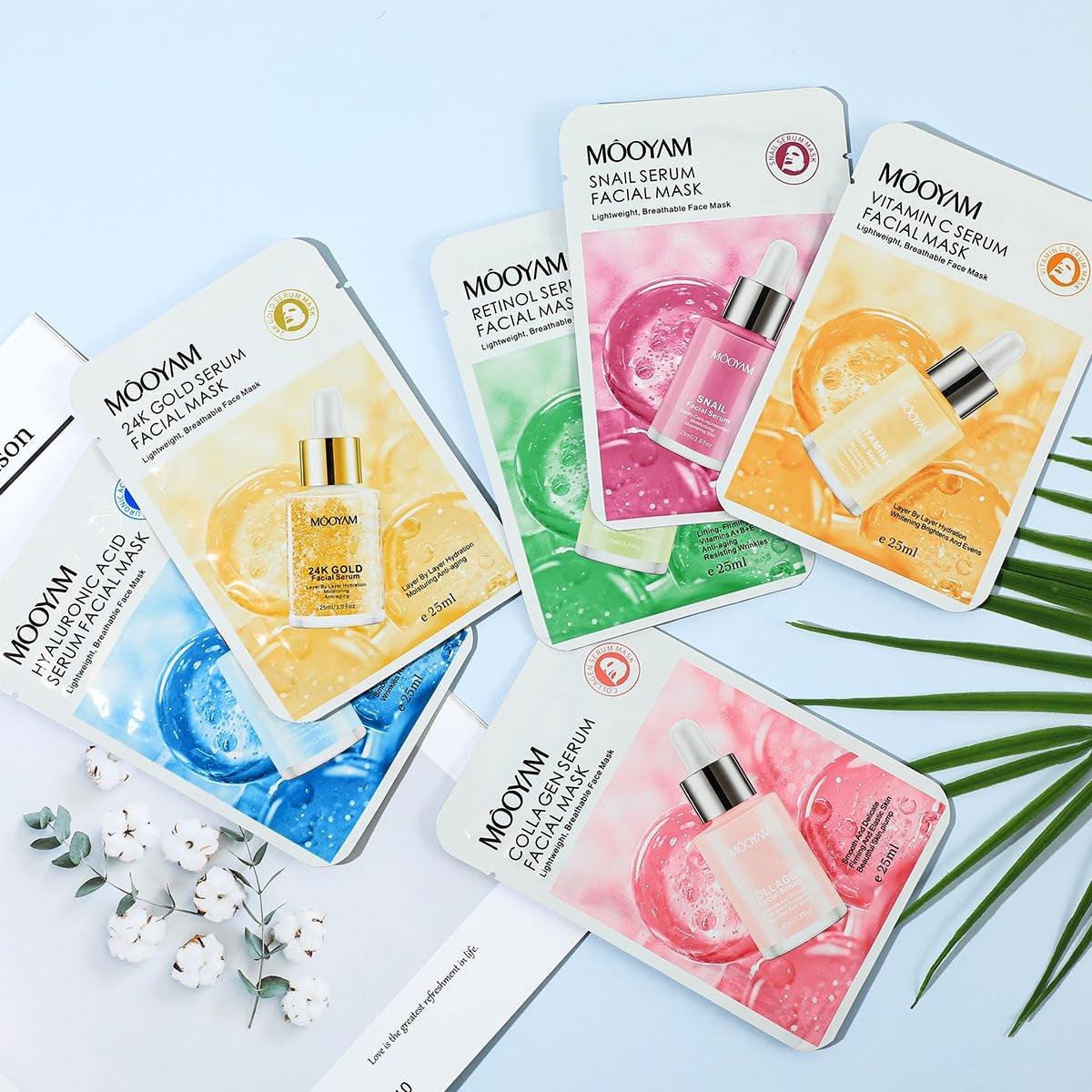 24K Hyaluronic Acid Mask Hyaluronic Acid Mask Korean Skin Care Products Collagen Maske Tuchmasken Gesicht Tuchmaske (Synthetisch)