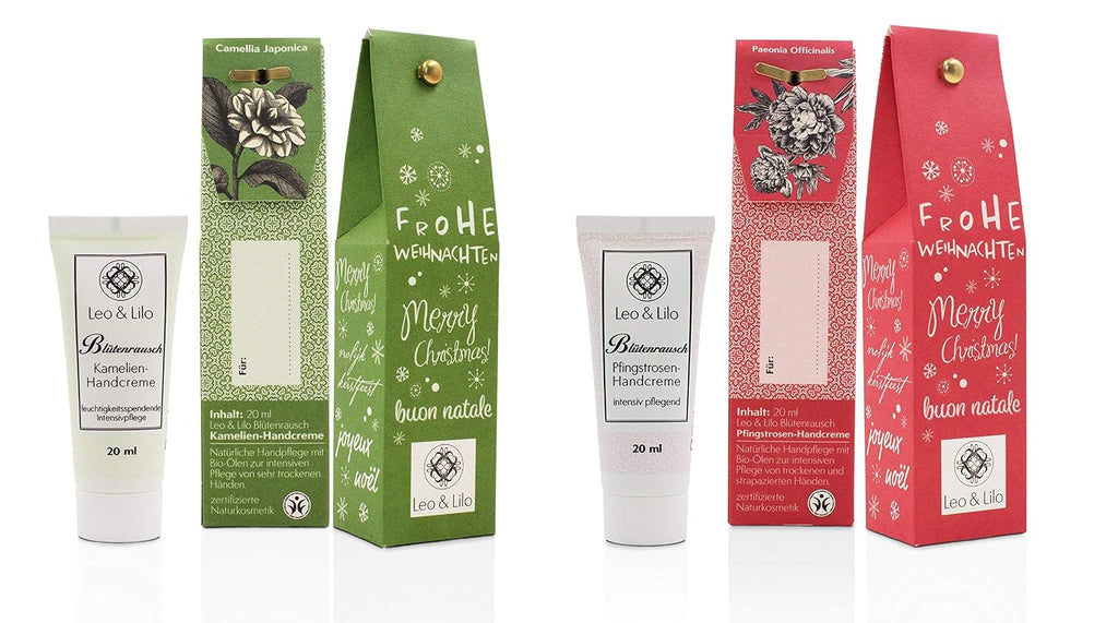 Handcreme Geschenkset Kleiner Weihnachtsgruß - 6 Einzeln Verpackte Naturkosmetik Zertifizierte Handcremes - Intensive Pflege Für Trockene Hände - 6 X 20 Ml
